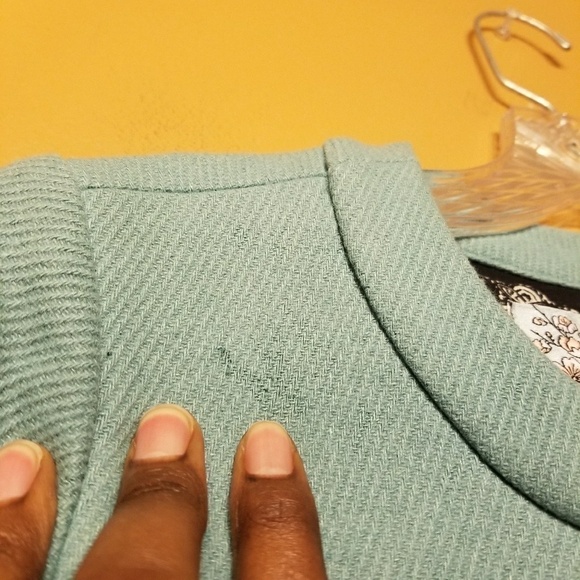 Anthropologie | Women's Tabitha Mint Green Swing Wool Jacket (Size 0) - Picture 10 of 13